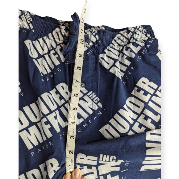 The Office Dunder Mifflin Navy & White Pull On Lounge Pants Size Medium - Picture 10 of 11